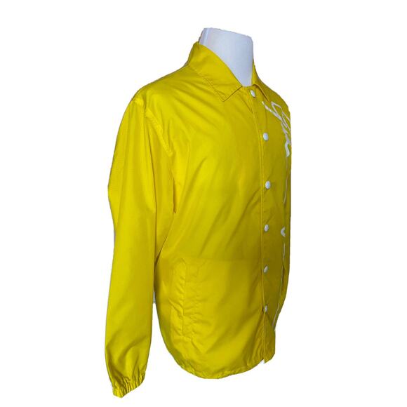 Versace Men's Button Down Yellow Raincoat Jacket S (46 Euro) A85203 IT NWT $1150 - Picture 5 of 11